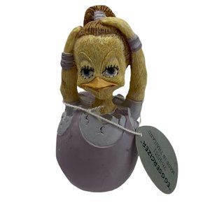 Vintage Eggbert and Friends Eggsercizer Collectible Duck 3" Figurine